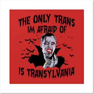 The Only Trans I'm Afraid of is Transylvania Posters and Art